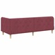 Cadru de pat coltar vidaXL, cu headboard Rosu Vin 80 x 200 cm tesatura