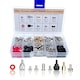 Set 228 Accesorii PC, DANATI, Suruburi din Otel inoxidabil, pentru Hard Disk, Placa de baza, Ventilatoare, Carcasa PC, Saibe din hartie fibroasa