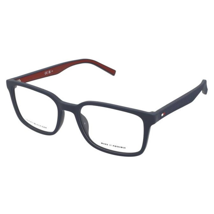 Tommy Hilfiger szemüveg, teljes keretes, klasszikus dizájn, műanyag, matt, férfiaknak