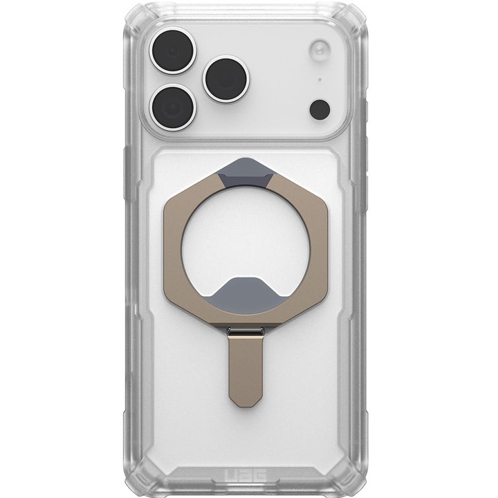 Калъф, Urban Armor Gear Plasma XTE Mag за iPhone 17 Pro Max, Прозрачно-Титаново