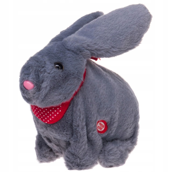 Iepure Interactiv Din Plus, Skleplolki, 3 Melodii, 25x13x28cm, Multicolor