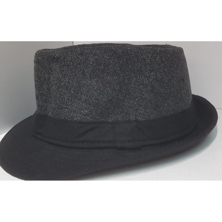 Set de 10 palarii din fetru pentru barbati, model cu bor mic, universale