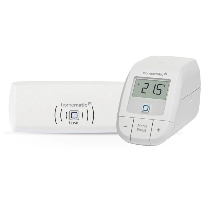 HomeMatic IP Intelligens Fűtés Szett, Hangvezérlés, Vezeték Nélküli, 2 Radiátor Termosztát
