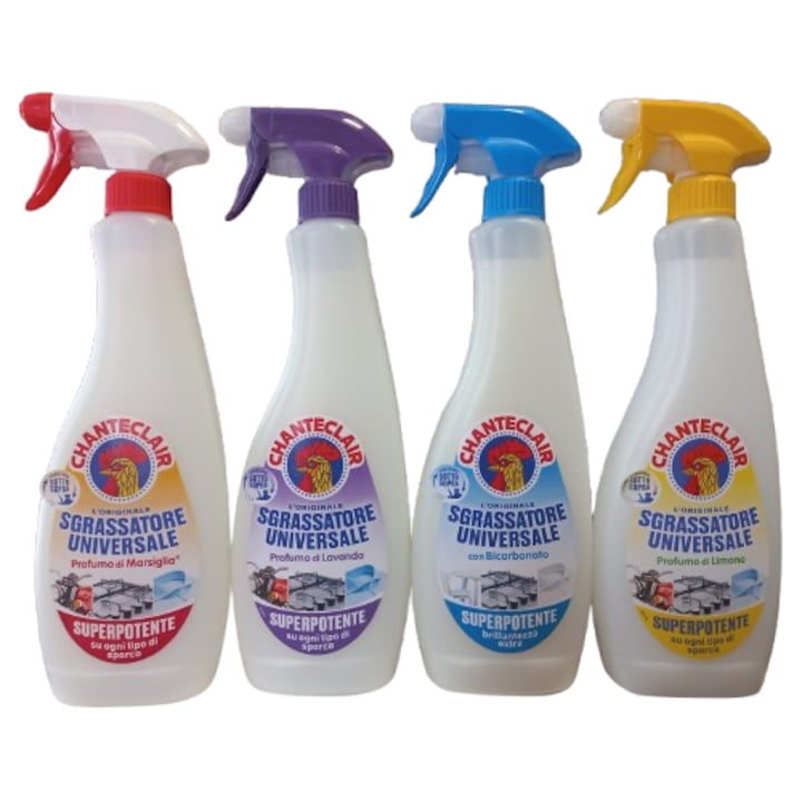Pachet degresant universal Chanteclair, 4 x 600 ml, multicolor