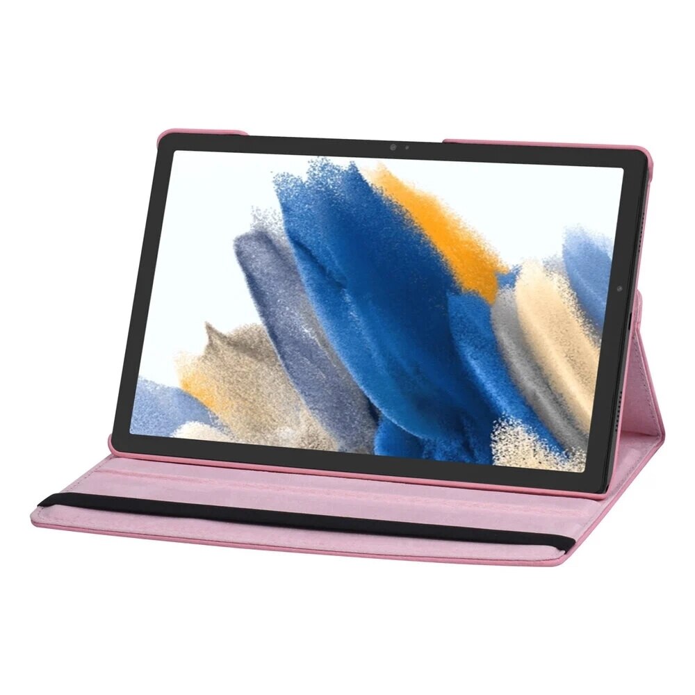 Husă tabletă Samsung Galaxy Tab A8 10.5 X200 / X205 compatibilă - husă tabletă din piele artificială roz, rotativă