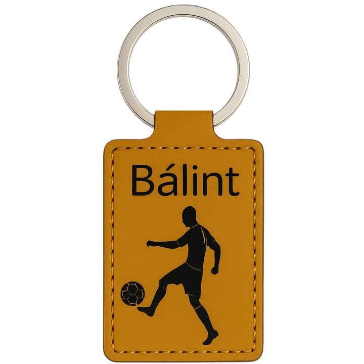 Focista öko-bőr kulcstartó