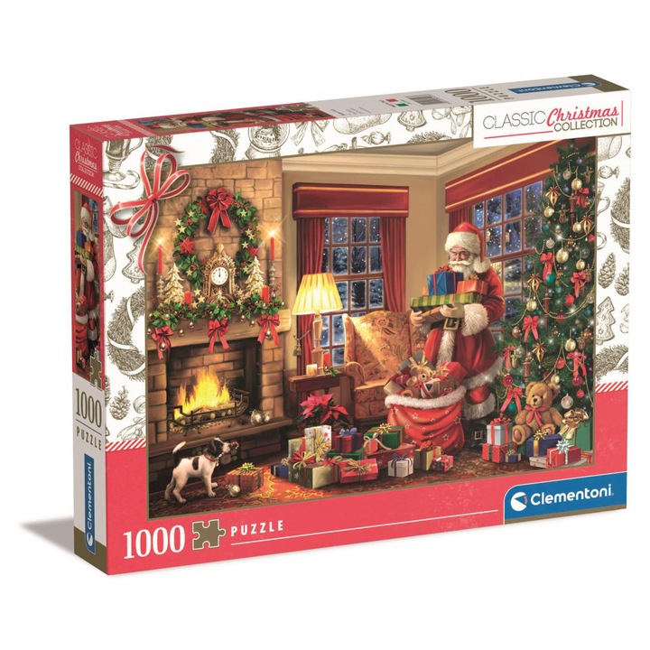 Karácsonyi Santa's Gift 1000 db-os puzzle Clementoni