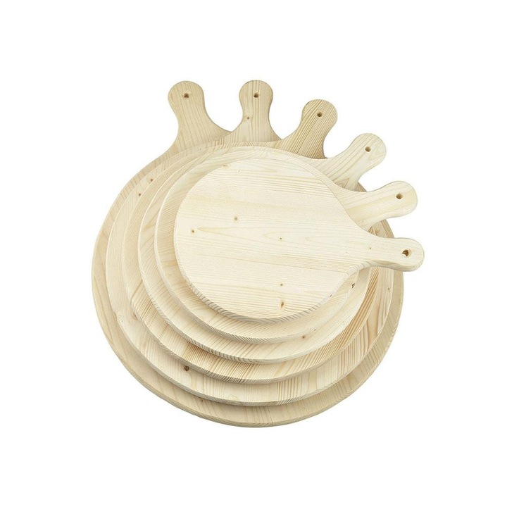 Tocător rotund din lemn pentru pizza Bisetti CUCINA Ø 50 cm