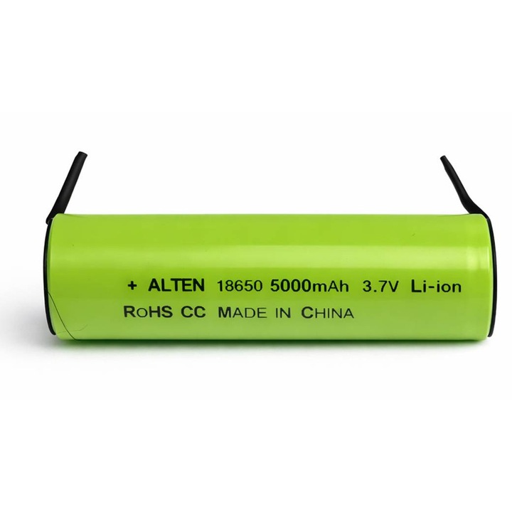Акумулаторна батерия Alien, презареждаема, пластини, 3, 7VDC, 5000mAh, 18650, Li-ion