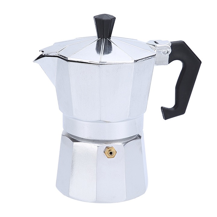 TodyJeyHo kotyogós kávéfőző, 9 csésze, alumínium, 450 ml kapacitás, kompakt design