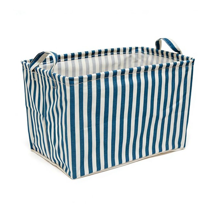 Összecsukható tárolókosár különféle tárgyaknak, 38×26×23 cm, pamut és vászon anyagból