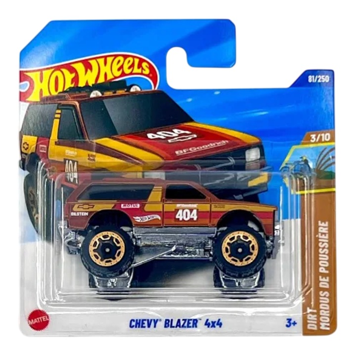 Masinuta Metalica Hot Wheels Chevy Blazer 4x4 Maro 1:64