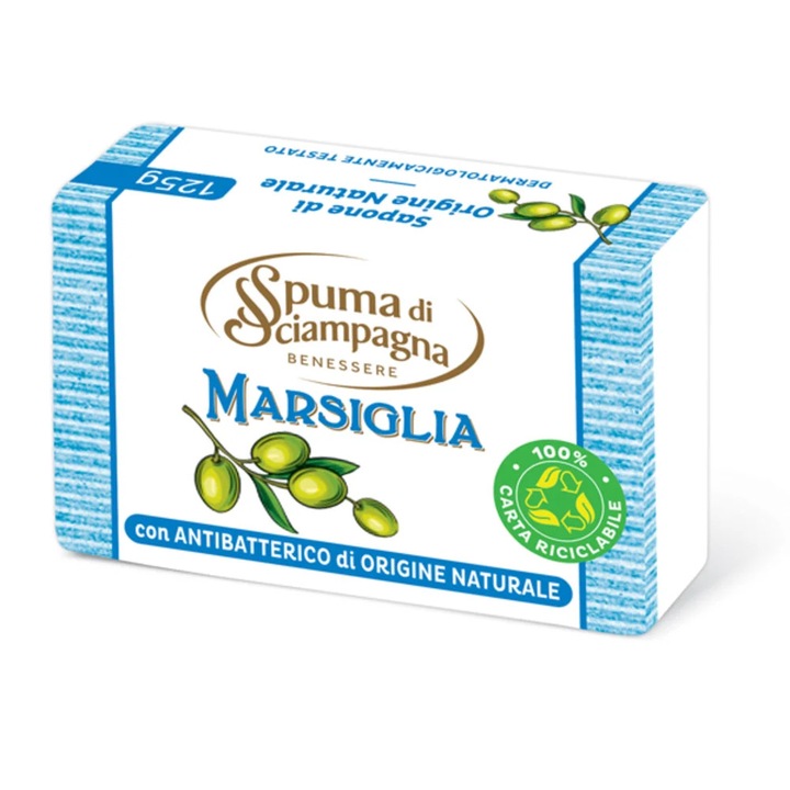 Săpun Spuma Di Sciampagna Marseille 125g, solid, unisex