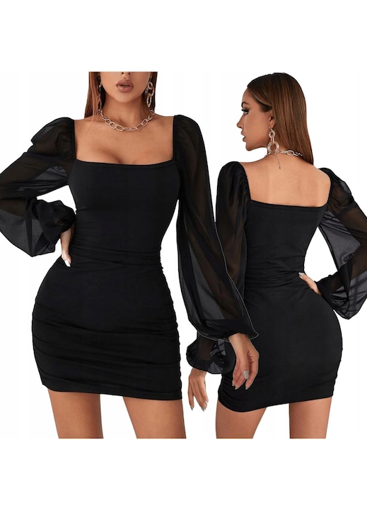 Mini estélyi ruha, SNM, fekete, Fekete