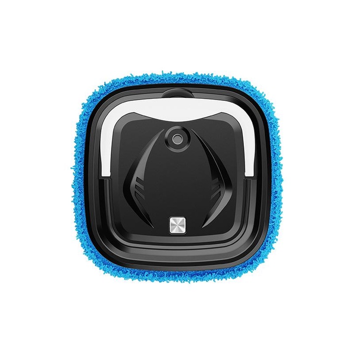 Aspirator robot umed si uscat, 1200mAh, 2 mopuri incluse, Negru