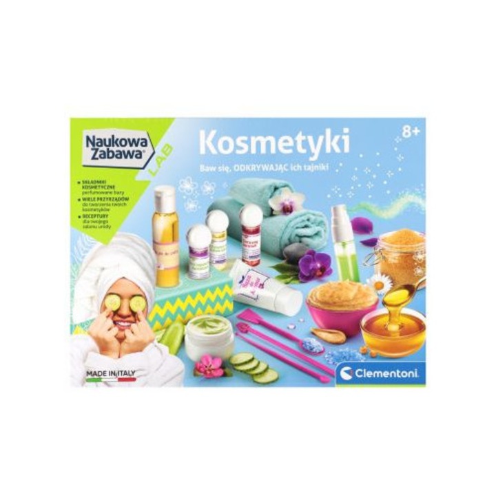 Set cosmetice creative, Clementoni, experimenteaza si distreaza-te, multicolor