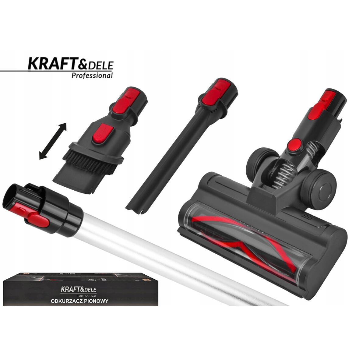Aspirator vertical fara sac, 25.2 V, 2500 mAh, Kraft