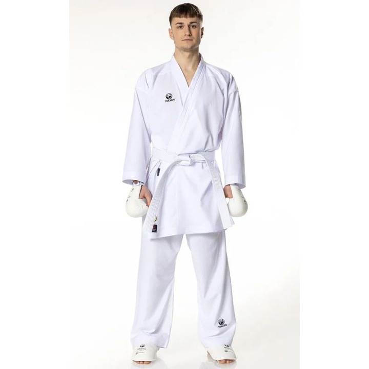 Kimono TOKAIDO Kumite Master Raw Alb aprobat WUKF 190