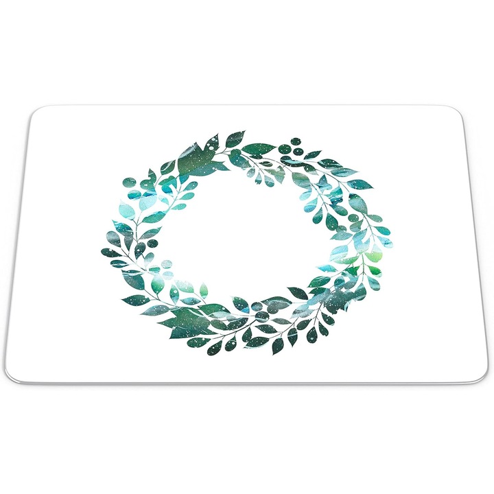 Mouse Pad Questo Casa, Design Botanic Watercolor, Multicolor, 22x18cm