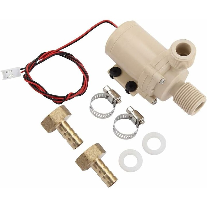 12V Водна помпа, циркулация на топла/студена вода, амфибиен дизайн, ниска консумация на енергия, нисък шум, компактни размери
