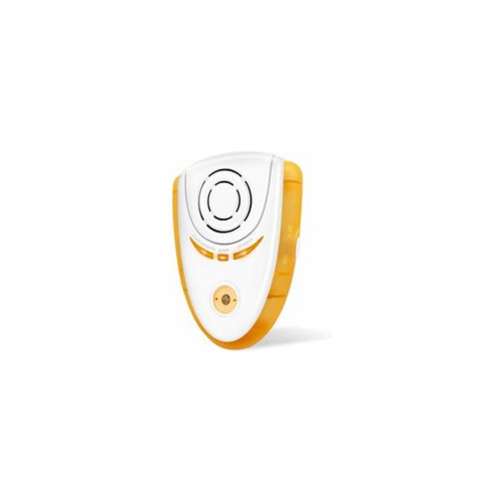 Repelent ultrasonic pentru insecte, 10.6x7.5x6cm, cu lumina de noapte, acoperire 120mp