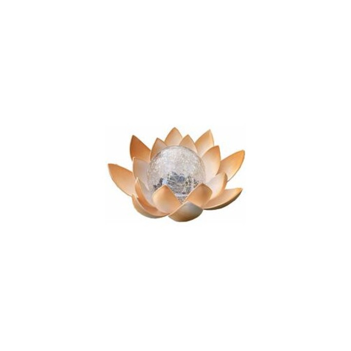 Lampa solara lotus, decorare gradina, protectie mediu, IP44, 1 bucata