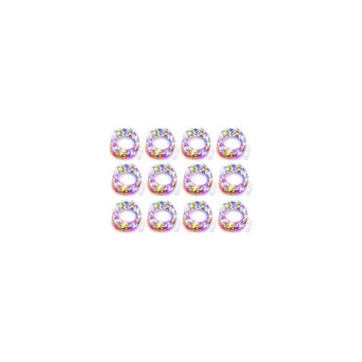 LED-es dekoratív füzér, 20 fény, 2m, többszínű, beltéri és kültéri