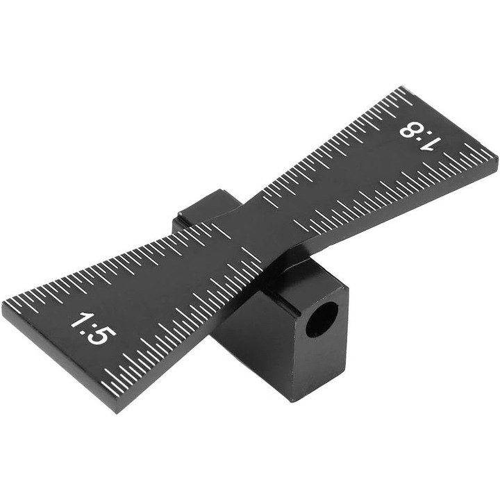 Ghidaj coada de randunica, masura pentru tamplarie, dimensiune precisa, aluminiu, 30x5cm