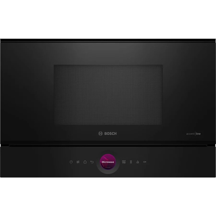 Cuptor cu microunde Bosch, BFL9221B1, 900 W, 21 l, Negru, Digital