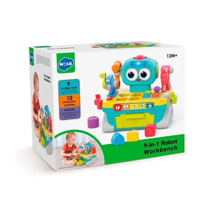 Jucarie educativa tip masa de lucru – Set creativ multifunctional pentru copii