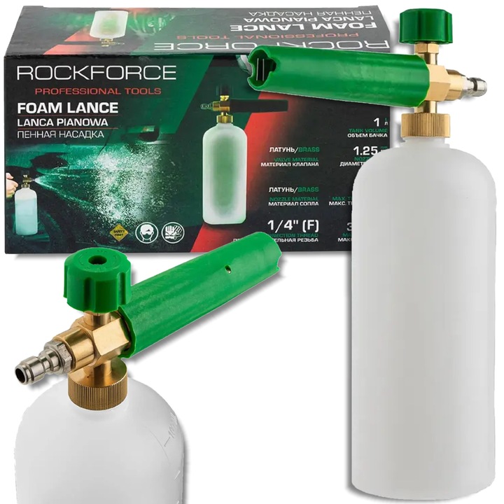 Pianownica Rockforce 1L, 1,25mm, 220 bar, 3200L/h, pentru spalare cu presiune