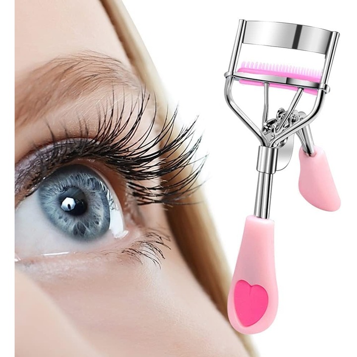 Ondulator de gene, inox, cu pieptene integrat, design ergonomic, manere din silicon, usor de transportat