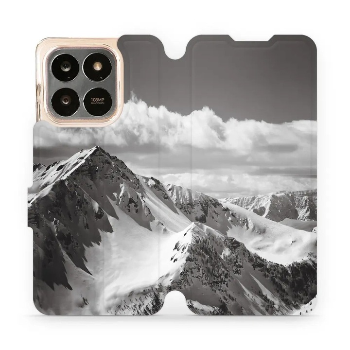 Husa, Mobiwear - Book - M152P pentru Honor X7d 4G/5G / Honor 400 Smart 4G/5G, Varf De Munte