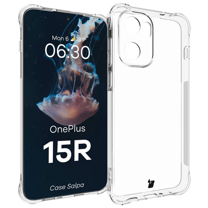 Husa, Bizon Case Salpa pentru OnePlus 15R, Transparent