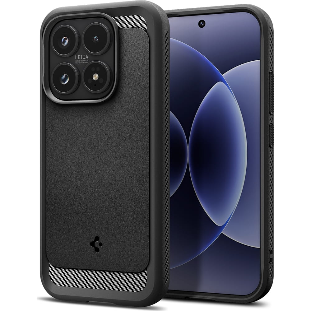 Husa, Spigen Rugged Armor pentru Xiaomi 17, Negru