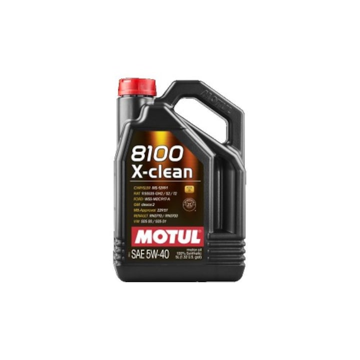 Ulei motor Motul 8100 X-Clean 5W-40 5L, full sintetic, 5 litri