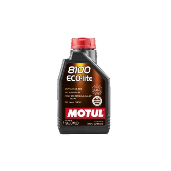 Ulei de motor Motul 8100 ECO LITE 0W-20 sintetic, 1L
