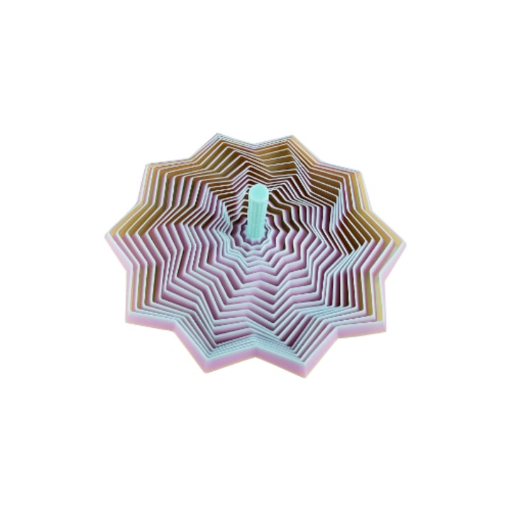 Stele pliabile imprimate 3D, din material PLA ecologic, jucarie pentru copii, decor creative in nuante dulci pentru petreceri