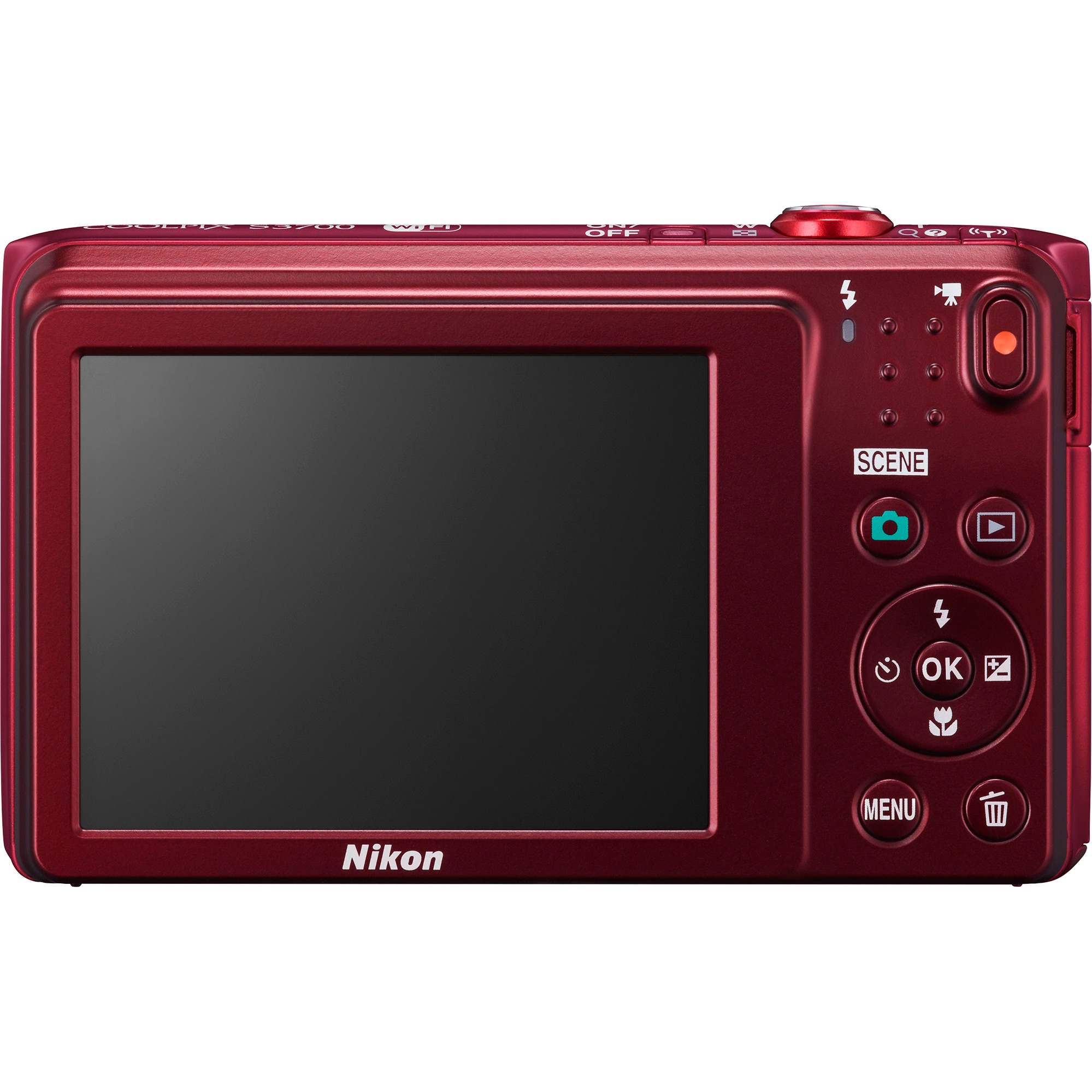 Aparat foto digital Nikon COOLPIX S3700, 20.1 MP, Full Frame, Red