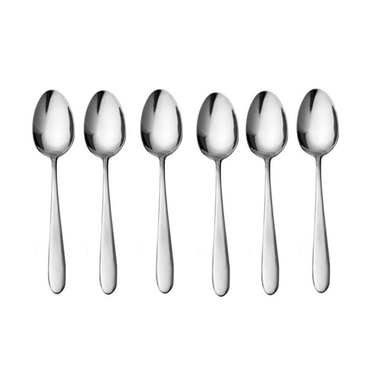 Set 6 lingurite pentru ceai CULINARO GRACY 2.5mm, inox