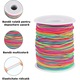 Snur Elastic Multicolor, Simply Joy, Cordon de margele, Bratara DIY, Rezistenta la uzura, Usor de innodat, Usor de depozitat, Diamentru 1mm, bratari de prietenie, fabricarea de bijuterii, Nailon/Plastic, Lungime 100m, Multicolor