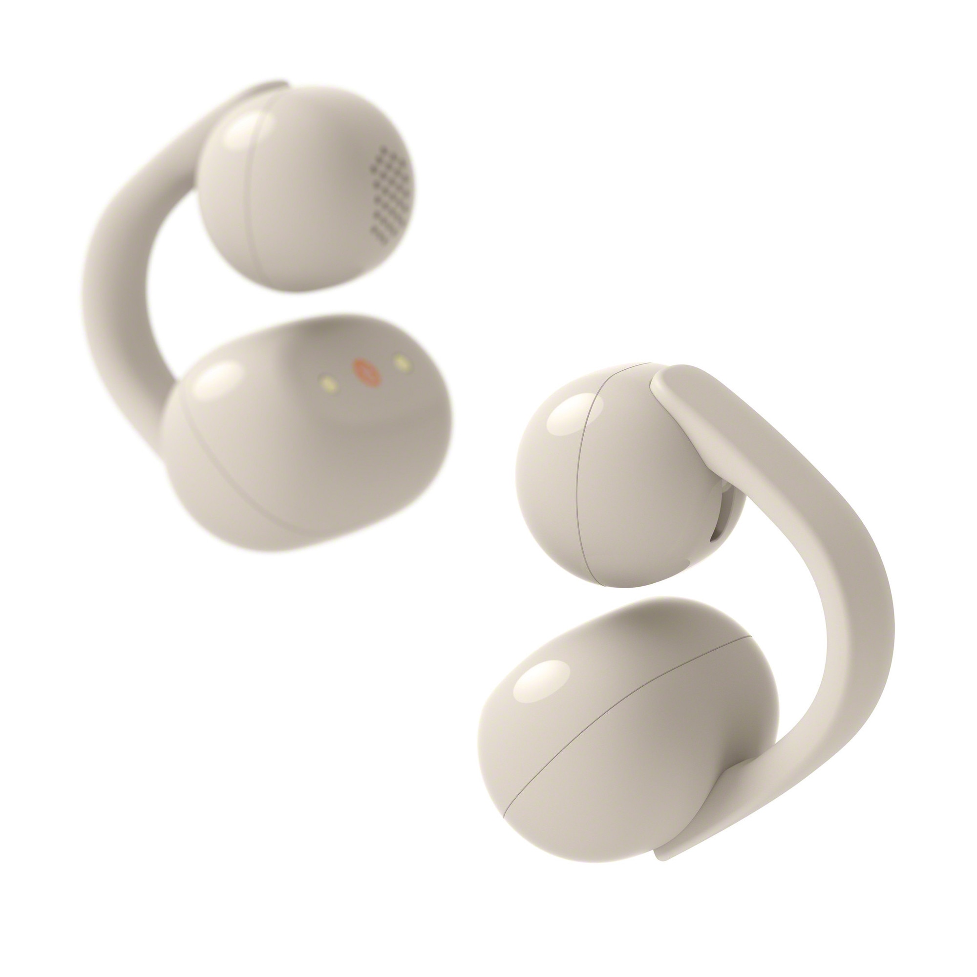 Casti Open-Ear Sony LinkBuds Clip WF-LC900C, True Wireless, Bluetooth, Fast Pair, IPX4, AI Voice Assist, Tap Control, 3 Moduri de Ascultare, Autonomie 37 ore, iOS si Android, Gri-B