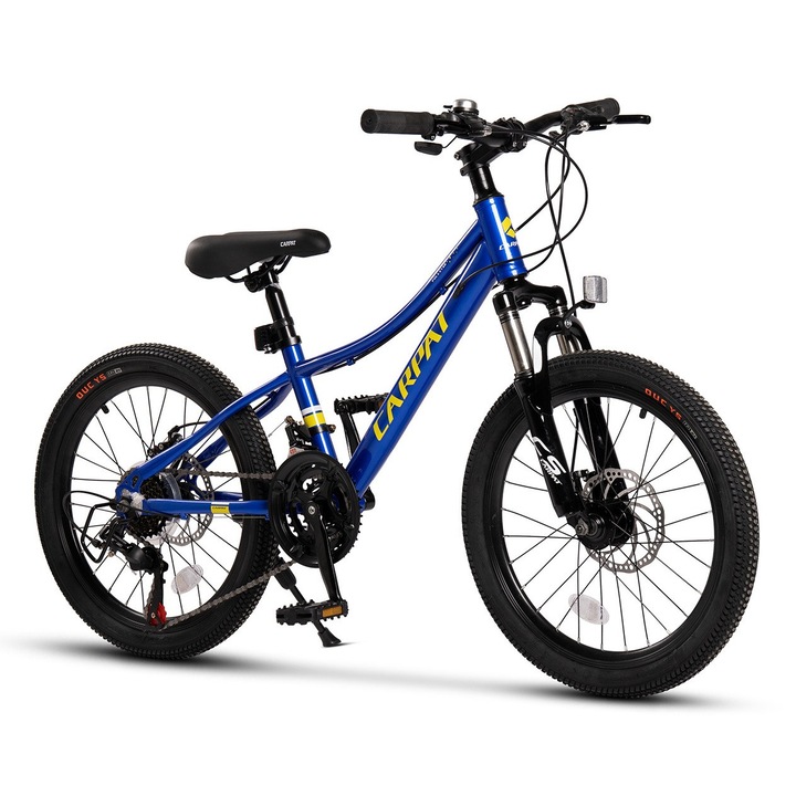 Детски велосипед Carpat Polestar C20261A, 20 инча, 21 скорости, дискови спирачки, син, за 7-10 години