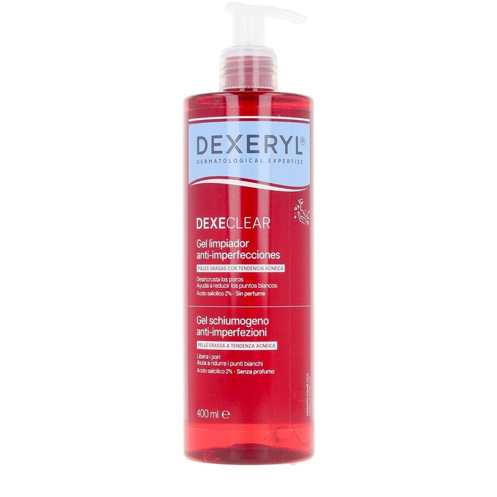 Gel de Curatare pentru Fata Dexeryl DEXECLEAR 400 ml Anti-imperfectiuni