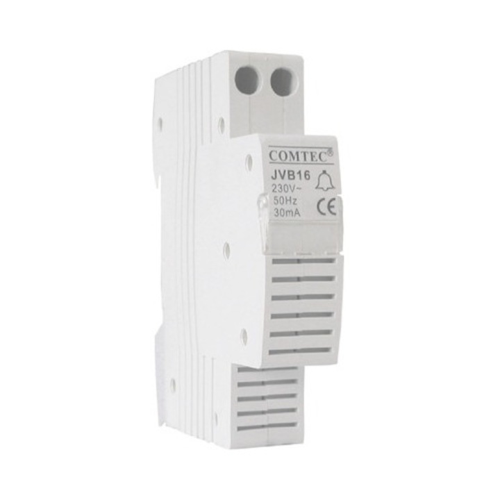 Sonerie electrică Comtec 85dB, cu fir, pentru tablou electric, dimensiuni reduse