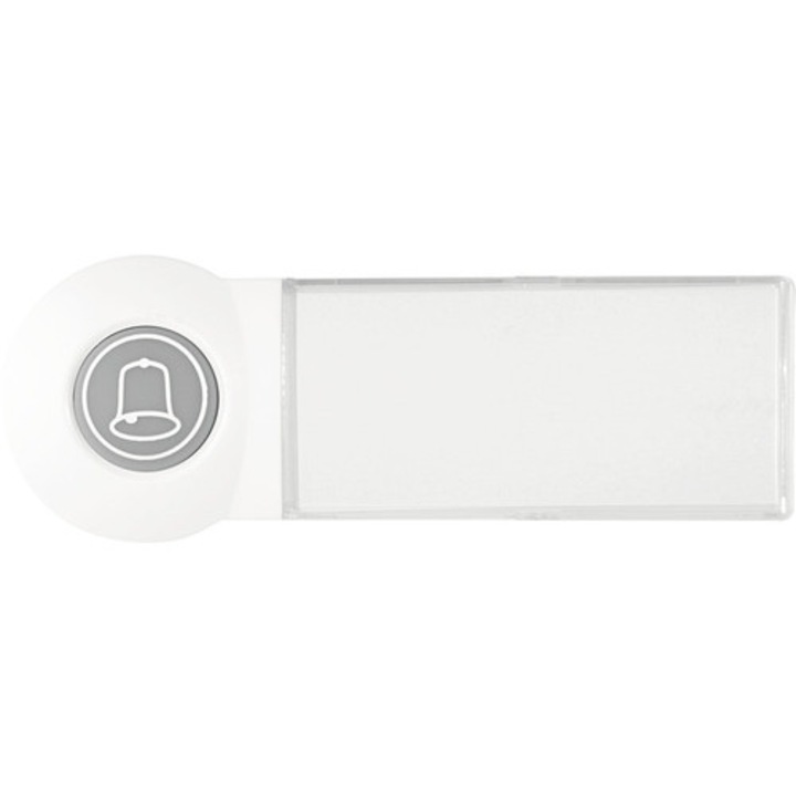 Buton sonerie wireless Emos, alb, IP44, 1 unitate