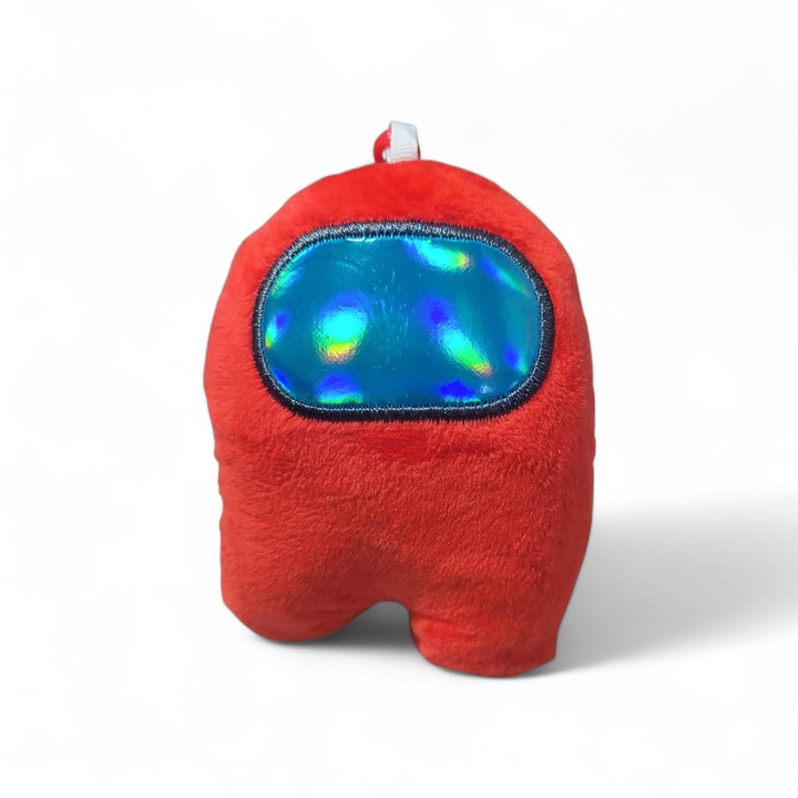 Plus Among US CREWMATE cu agatatoare detasabila pentru rucsac, pufos, rosu, RED, 10 cm