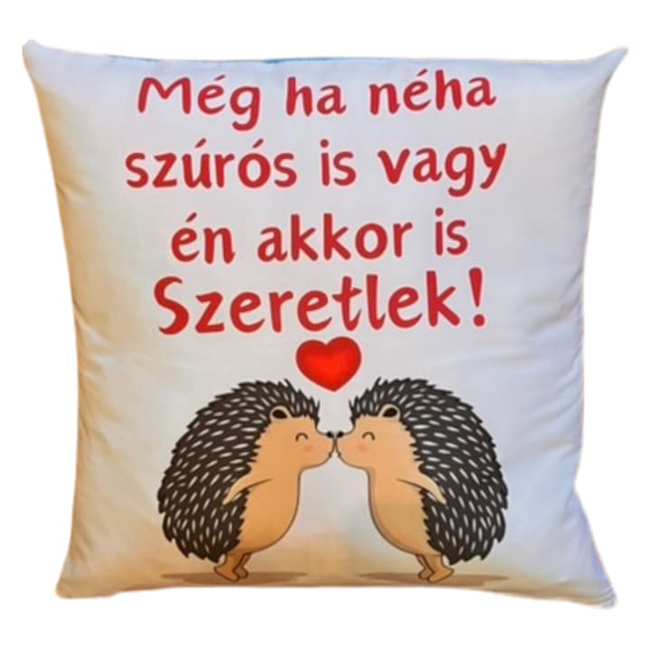 Párna 40x40 cm, szilikonizált poliészter szál töltet, antiallergén és antibakteriális kezeléssel, légáteresztő tulajdonságokkal