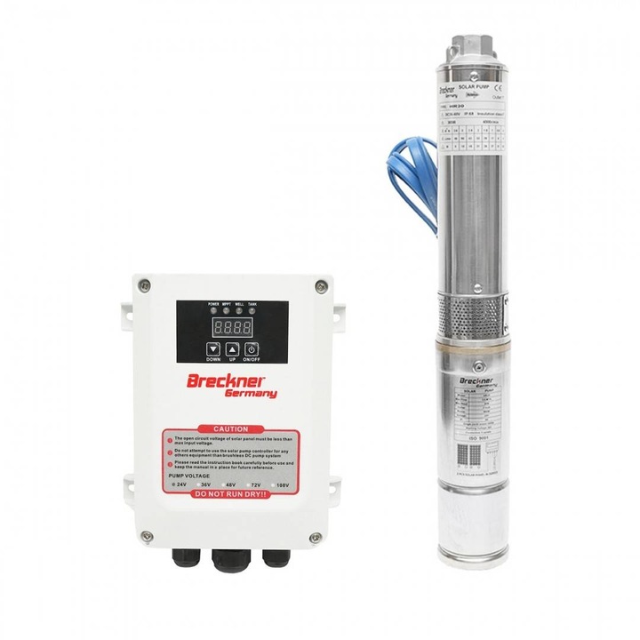 Потопяема помпа 300W, Breckner, 3.5m³/h, 24V, D75mm