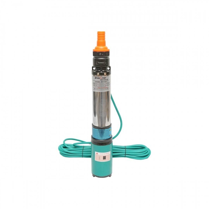 Pompa submersibilă Breckner, 300W, 36V, debit 3m³/h, adâncime maximă 30m, diametru 90mm